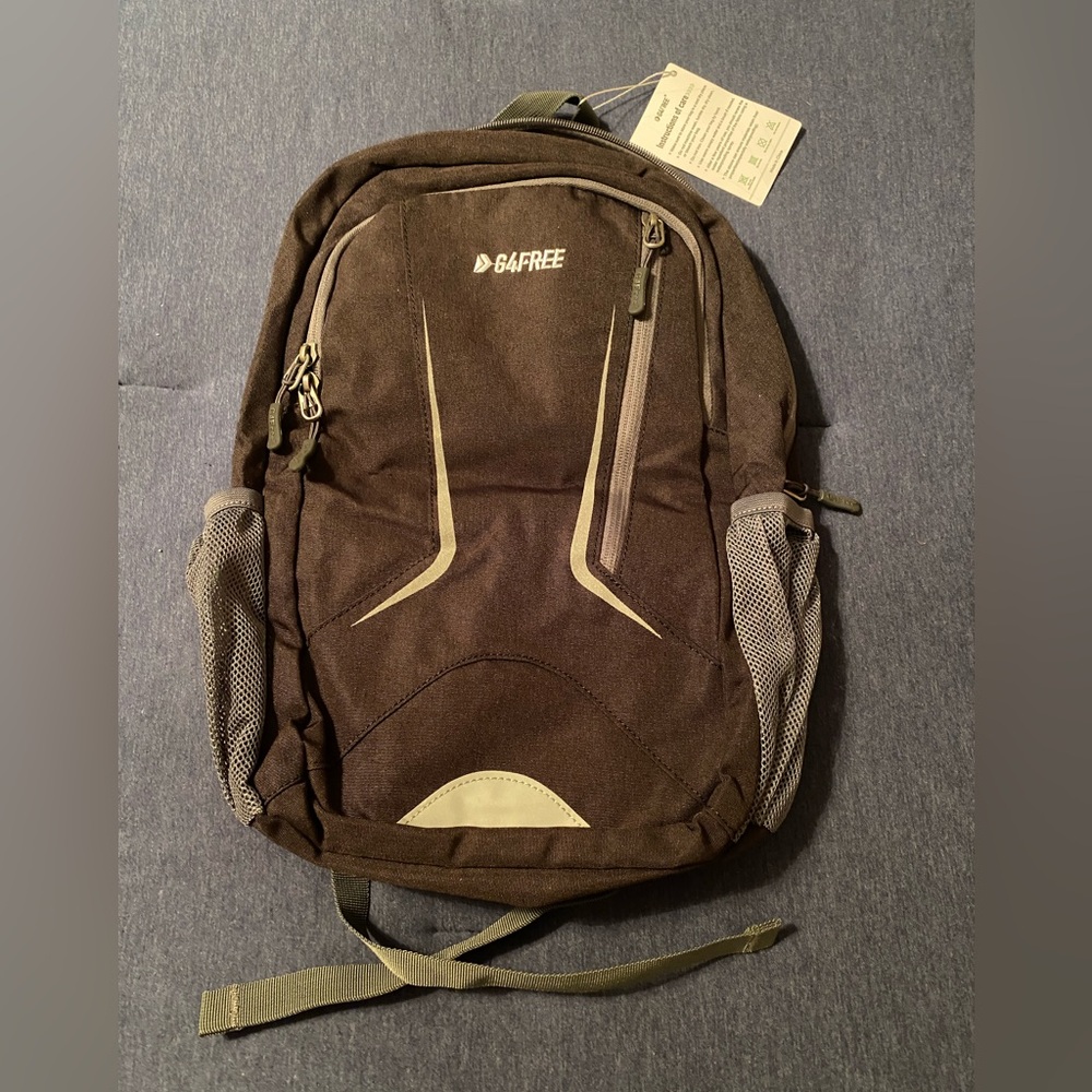 NWT G4Free backpack multiple pockets emergency whistle